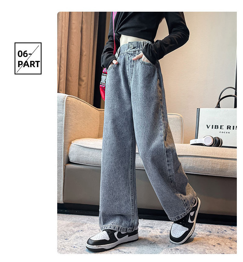 一粒扣牛仔阔裤_09