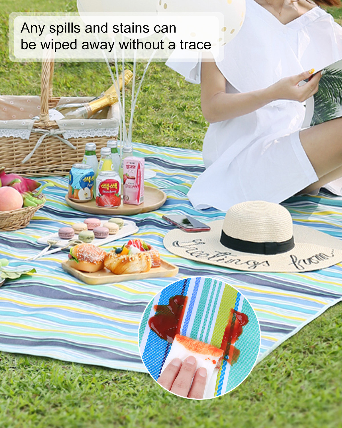 picnic blanket-easy to clean.j