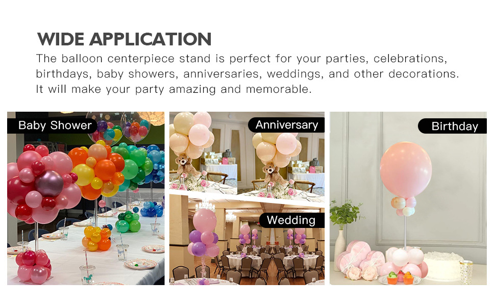 TEKXYZ Balloon Stand For Table Centerpiece Decoration