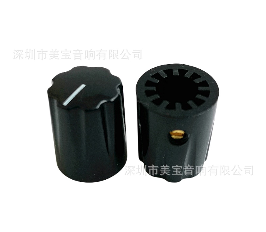 13X16 塑料旋钮  黑色_副本