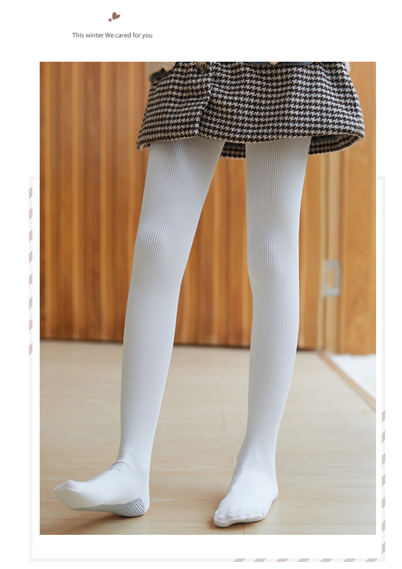 春秋竖条纹脚底爪爪连裤袜_15