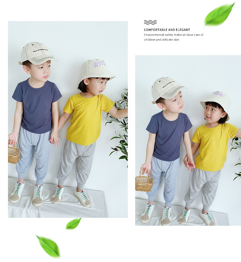 宝宝短袖纯色T恤_14