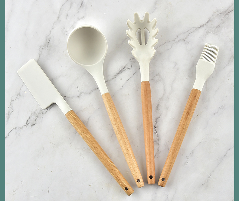 木柄硅胶厨具套装_09