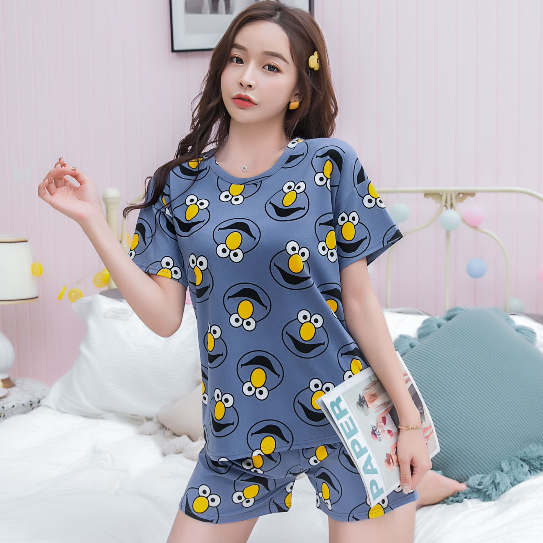 （262）芝麻街-蓝-短