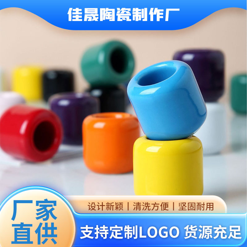 厂家专业生产陶瓷烛台蜡烛杯香薰杯家居小烛台