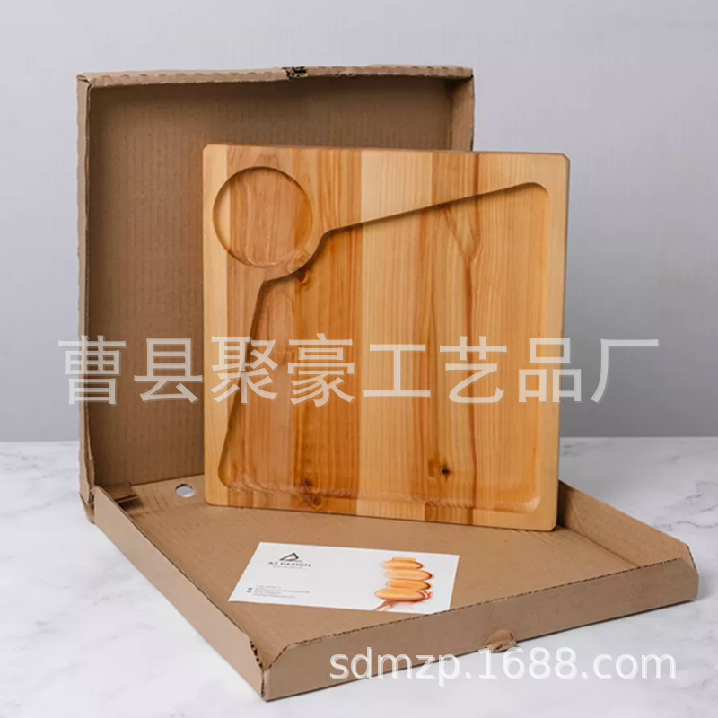 木质创意托盘橡木砧板寿司盘薯条炸鸡木盘实木披萨奶酪托盘批发