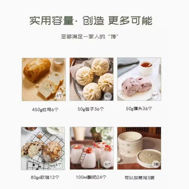 F60家用面包发酵箱醒发商用子馒头机发面喷雾UKOEO高比克