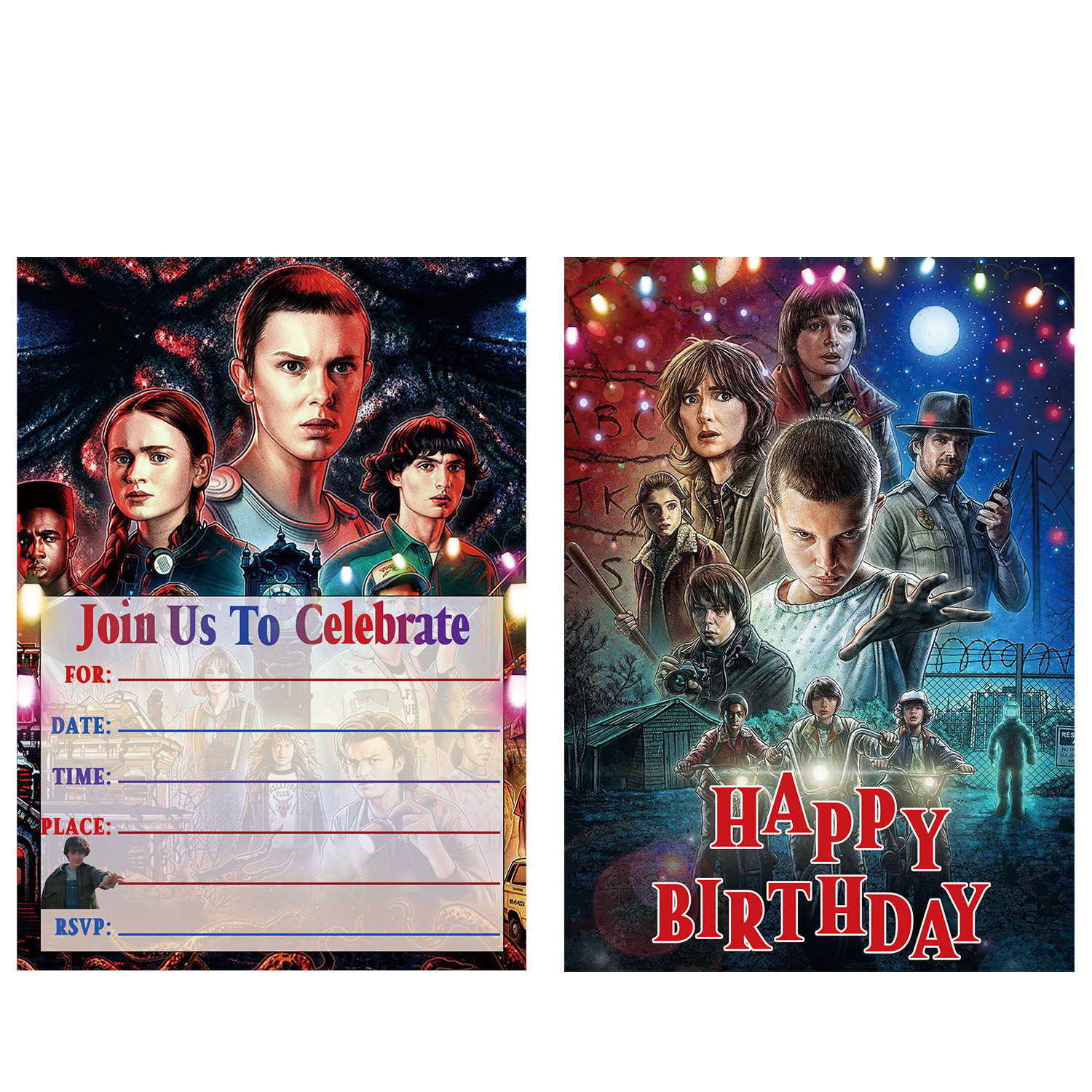 YL怪奇物语邀请卡B展示