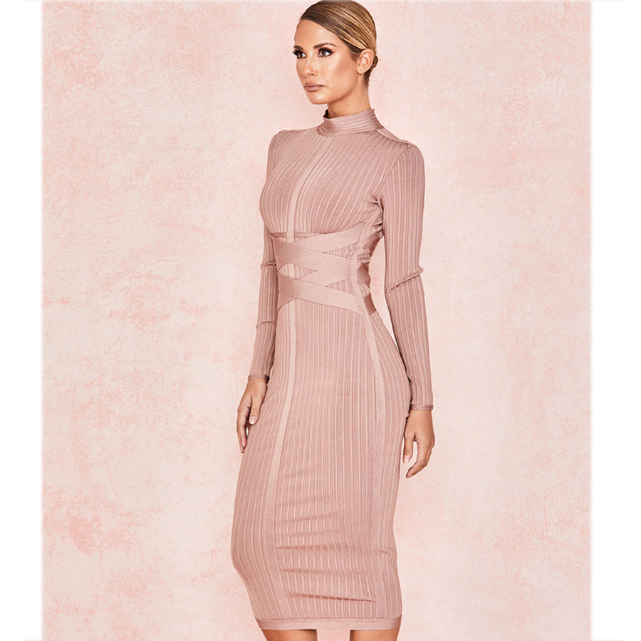 女绷带裙连衣裙短裙 03