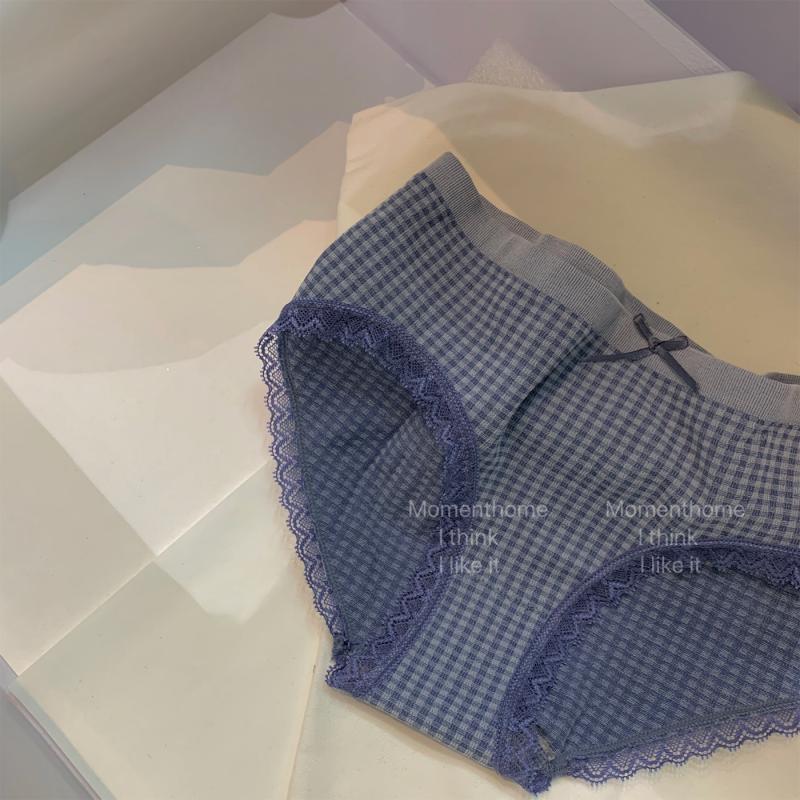 帮手描述图：MOMENTHOME 日系少女生中低腰蕾丝边in