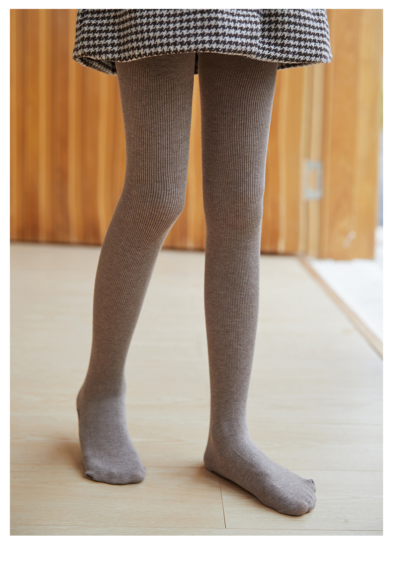 春秋竖条纹脚底爪爪连裤袜_22