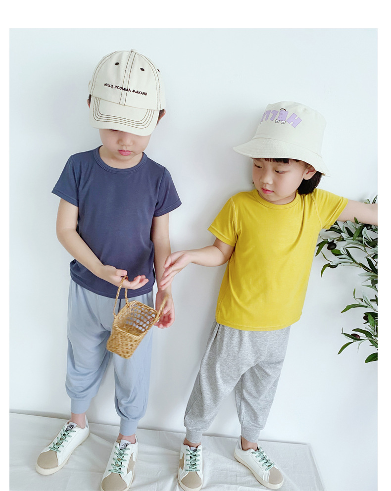 宝宝短袖纯色T恤_13