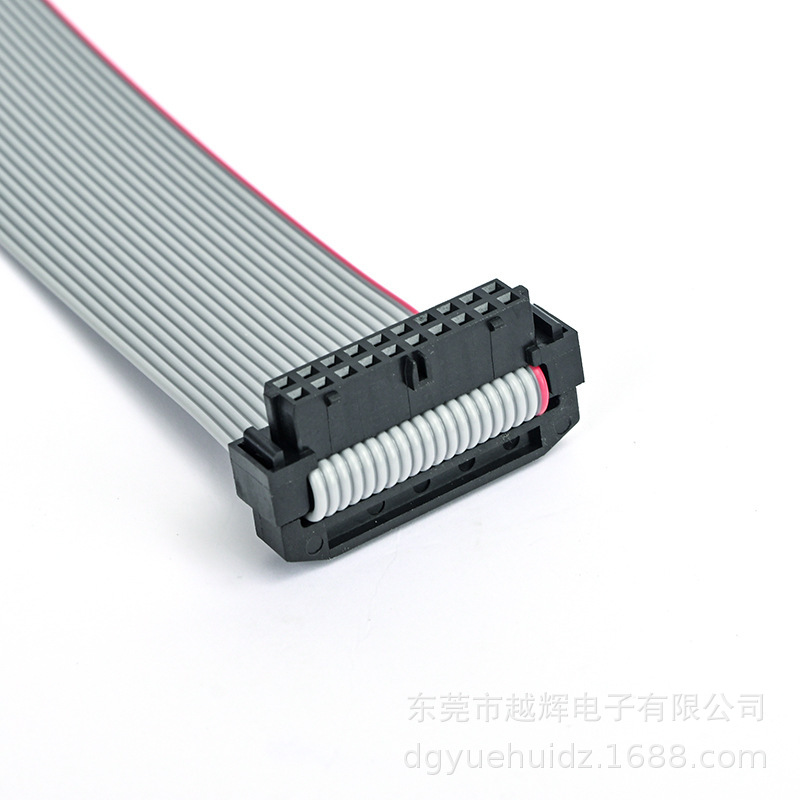2.0MM IDC飞机头彩排线 IDC CABLE压线式灰色