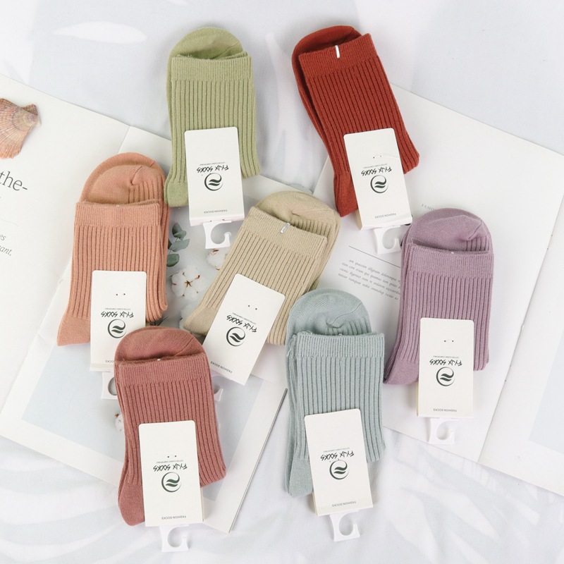 双针高腰厚棉女袜 (4)