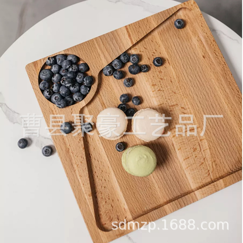 木质创意托盘橡木砧板寿司盘薯条炸鸡木盘实木披萨奶酪托盘批发