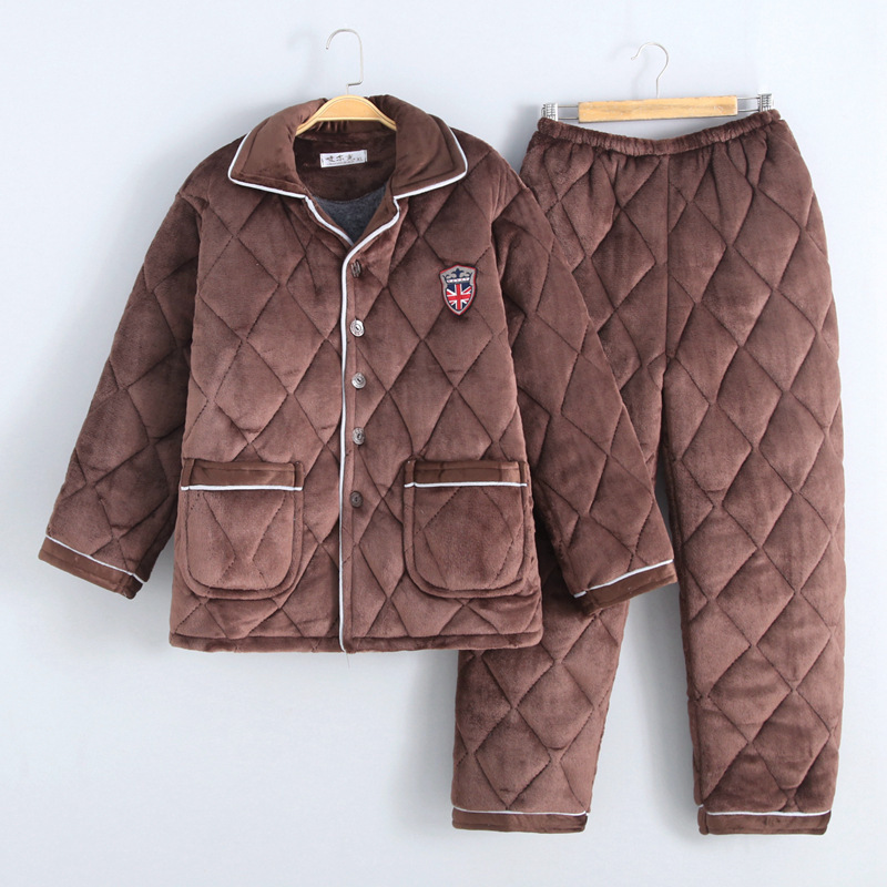 男装法兰绒拉巾咖色