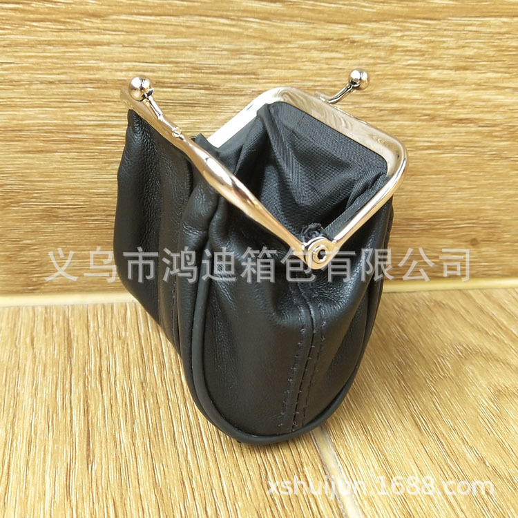 真羊皮零钱包