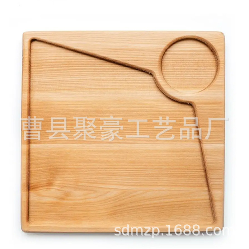 木质创意托盘橡木砧板寿司盘薯条炸鸡木盘实木披萨奶酪托盘批发