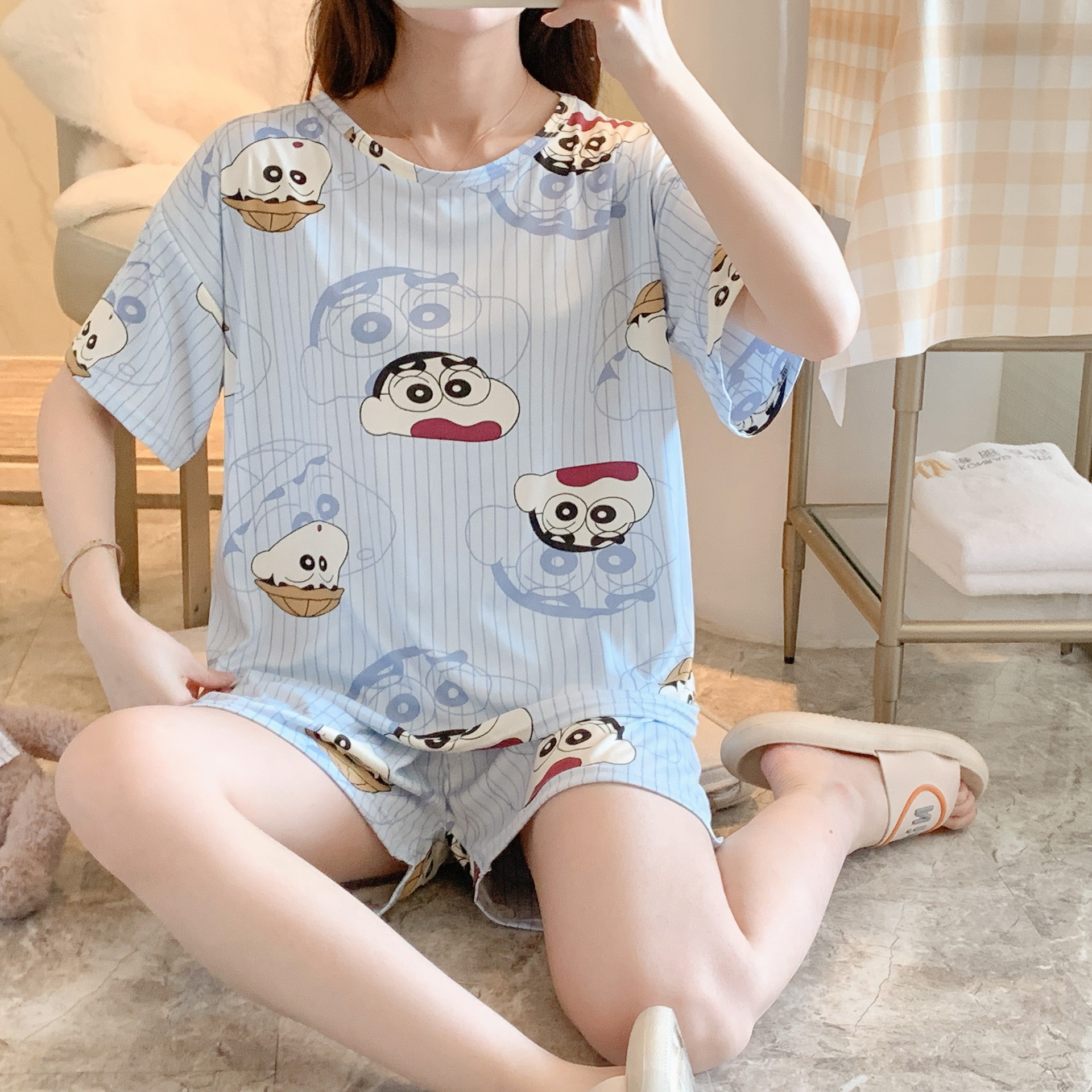 直条男生-蓝-短