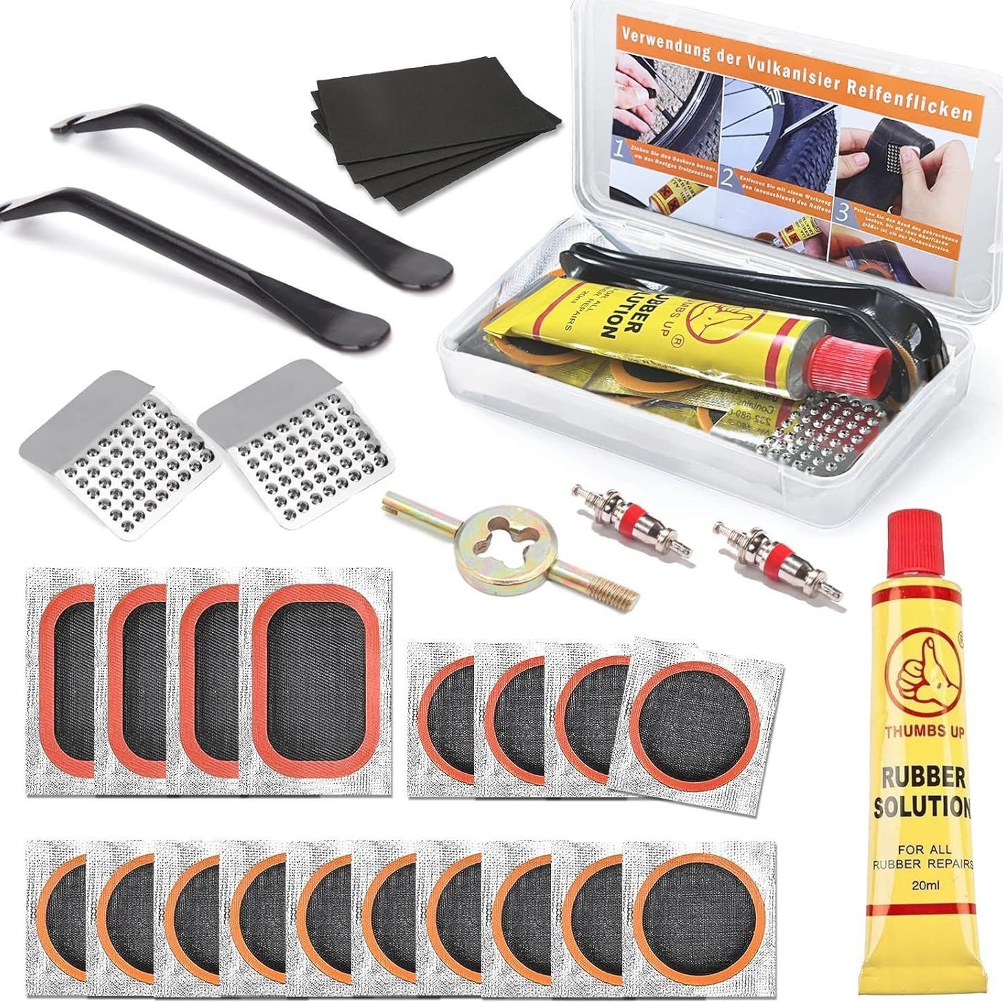 自行车补胎工具组合