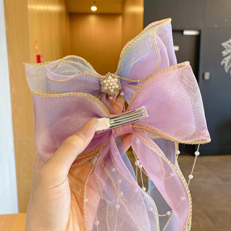 编发蝴蝶结发夹