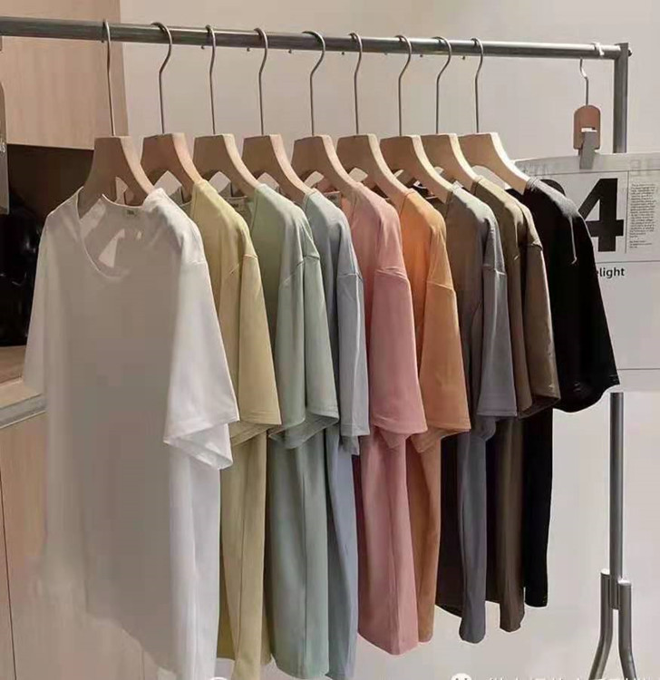 EMMA九色小冰T恤夏短袖t恤女2021年新款打底衫宽松纯色上衣ins潮