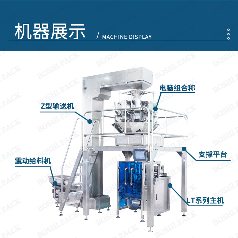 博仕颗粒机器展示蓝色