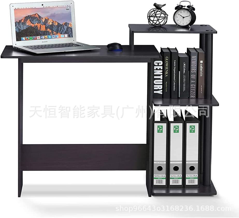 家用笔记本笔记本电脑桌带书架的电脑桌