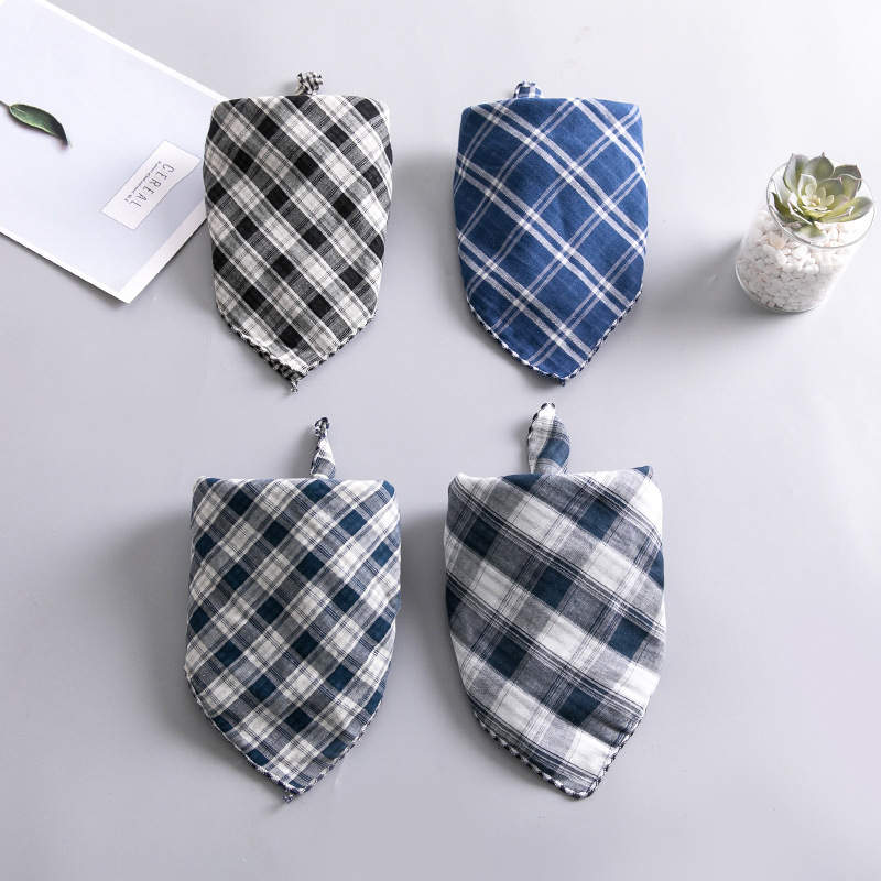 儿童纯棉围巾韩版潮四季宝宝男童女童双面四方巾季韩国_2