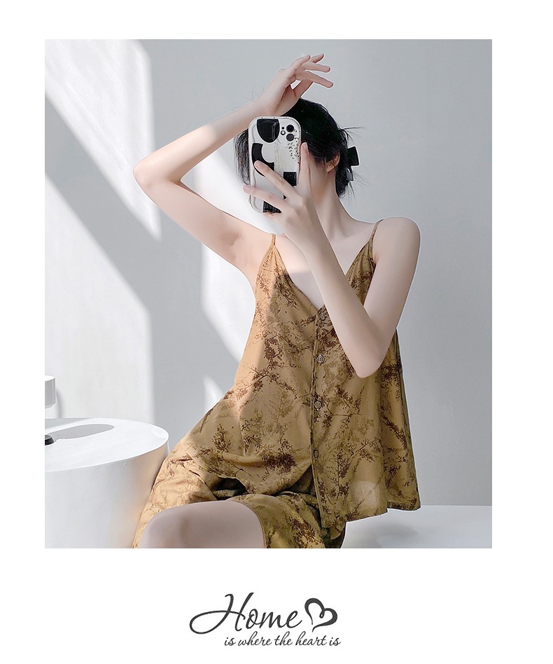 吊带睡衣高级感女夏季详情图11