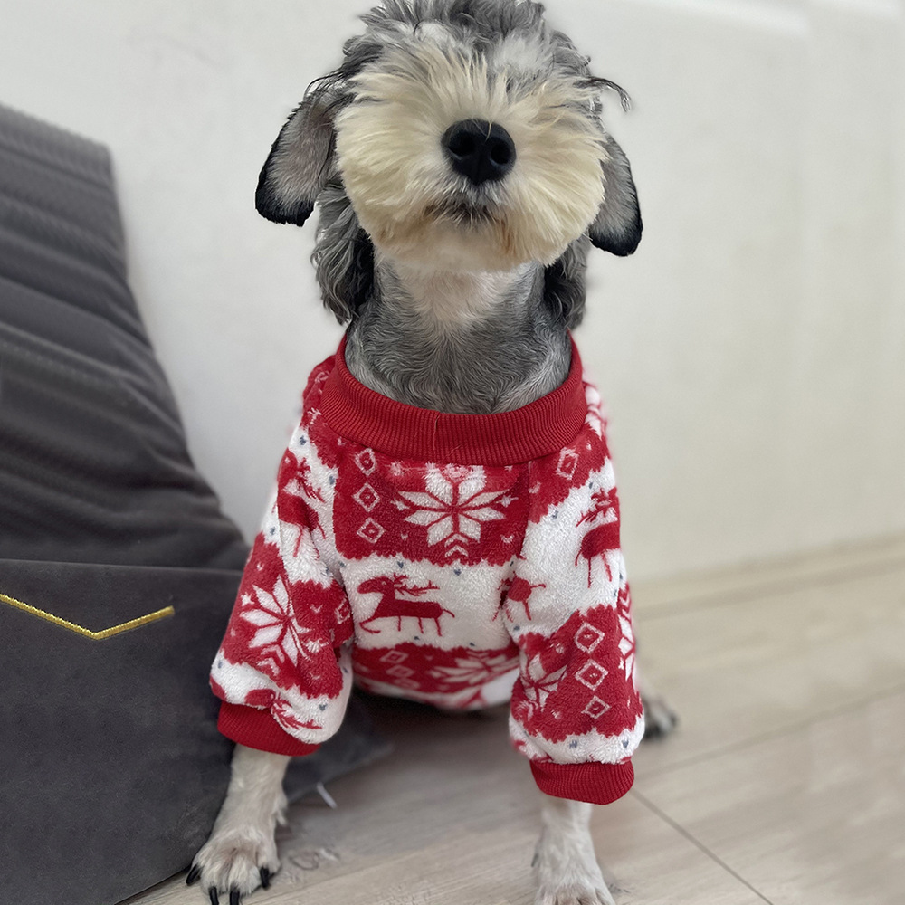 圣诞卫衣 宠物狗衣服