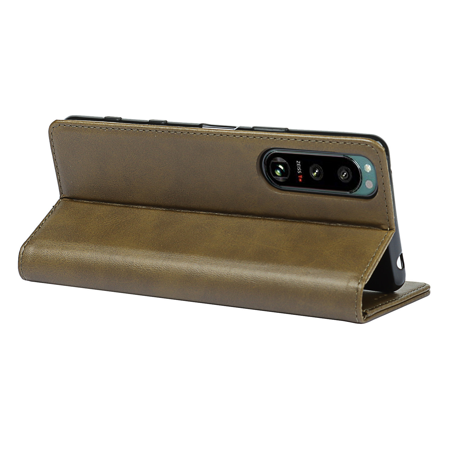 索尼 Xperia 5 III 小牛纹强磁皮套