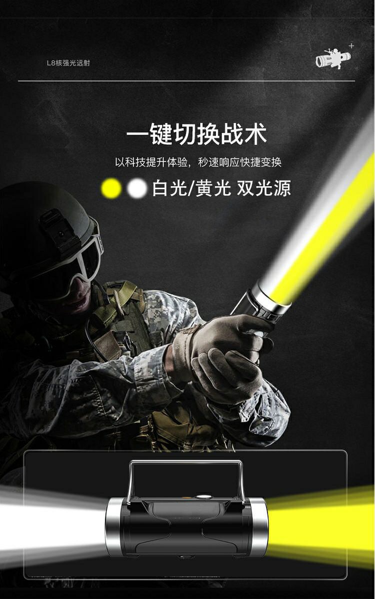 户外远射家用便携防水远光