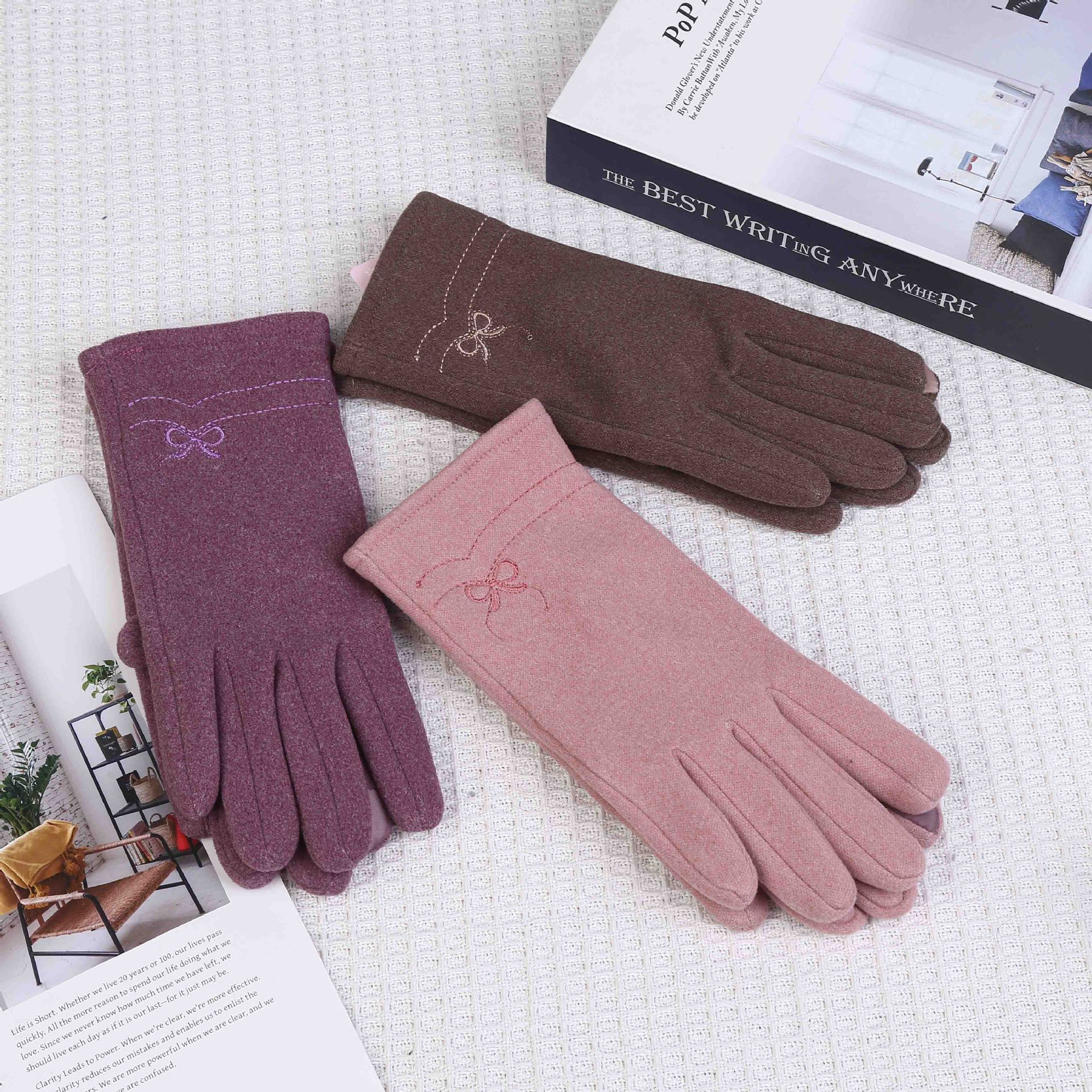 女士超柔保暖手套