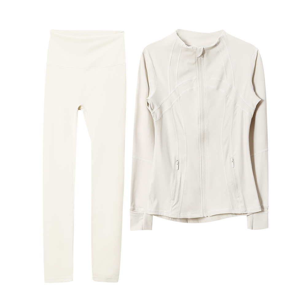 SKU30_颜色_白蛋白夹克套装