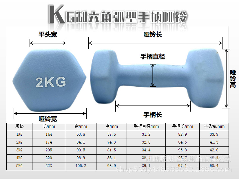 六角凸手柄产品尺寸