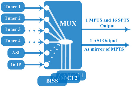DVB-S IRD Principle Chart