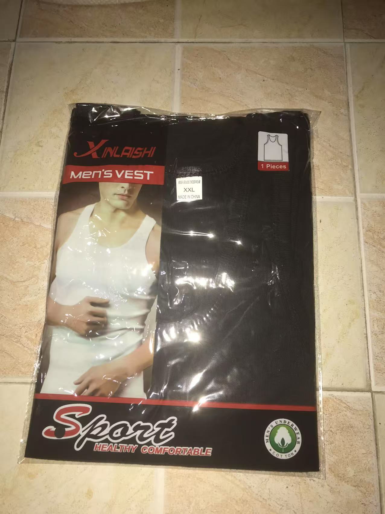 苍南县鸿意纺织有限公司细针涤纶男士背心
