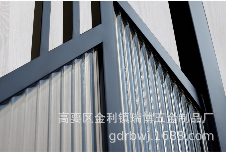 定制不锈钢玻璃屏风轻奢入户玄关隔断镂空花格装饰遮挡