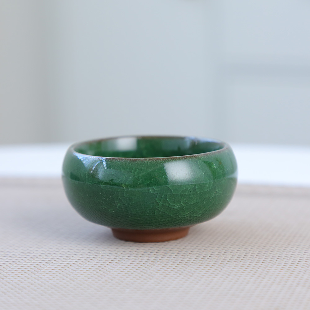 冰裂陶瓷花盆迷你拇指多肉花盆冰裂釉外贸跨境爆品八色多彩多肉盆