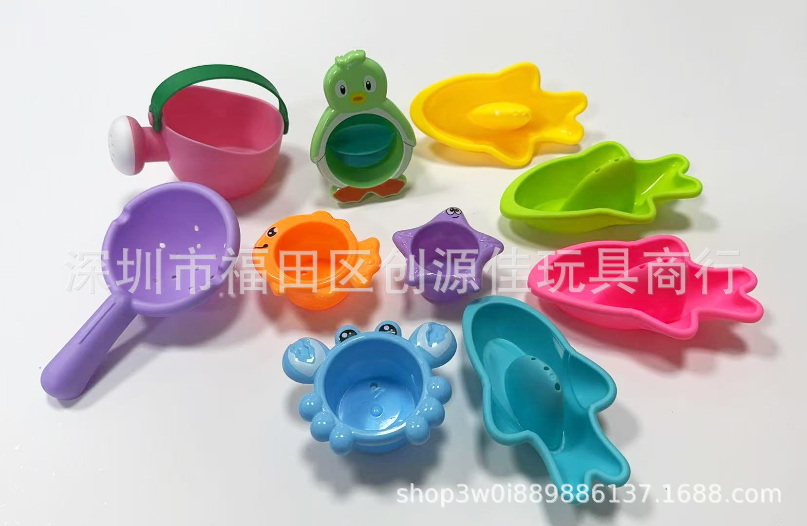 4船+3动物杯+1企鹅+水壶水瓢