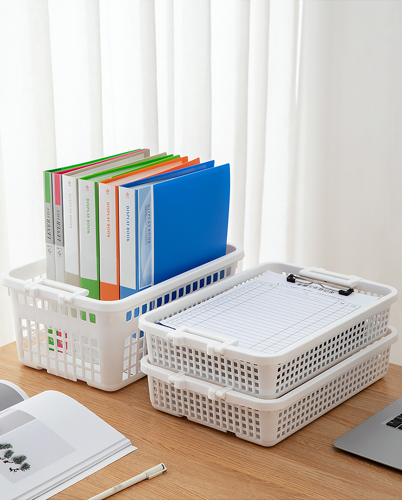 橱柜办公室书本收纳盒塑料日式a4文件收纳盒桌面杂物