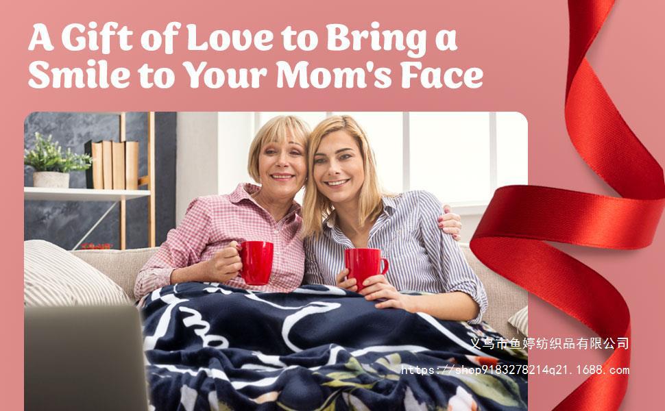 to my mom blanket from son  blanket mothers day  mothers day presents for mom  best gifts elderly