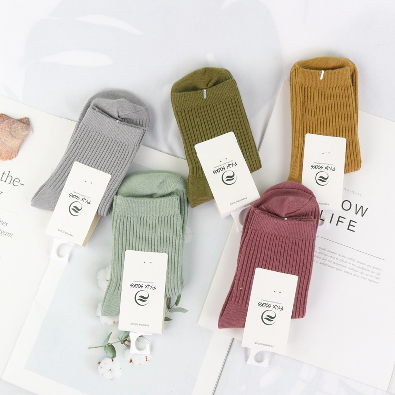 双针高腰厚棉女袜 (3)