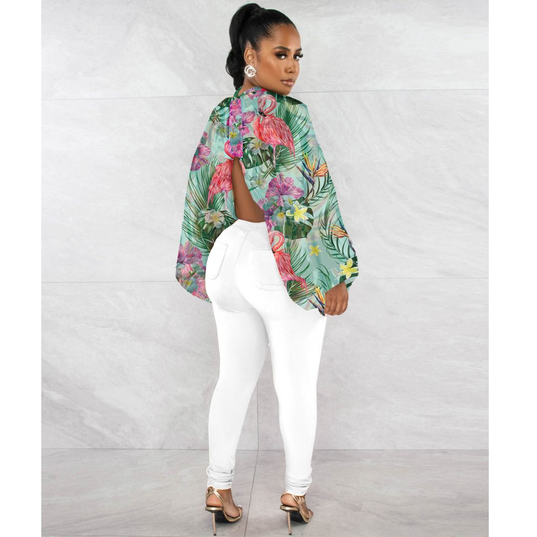 6690 绿底火烈鸟模特图4.jpg