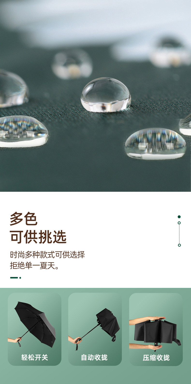 自动遮阳雨伞