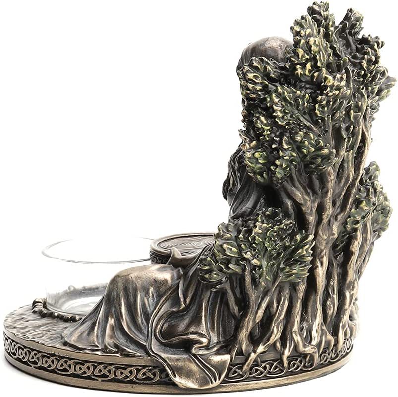 凯尔特女神雕像茶灯烛台桌面摆件