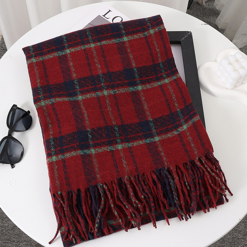 16.双标格大红（195X60CM左右）