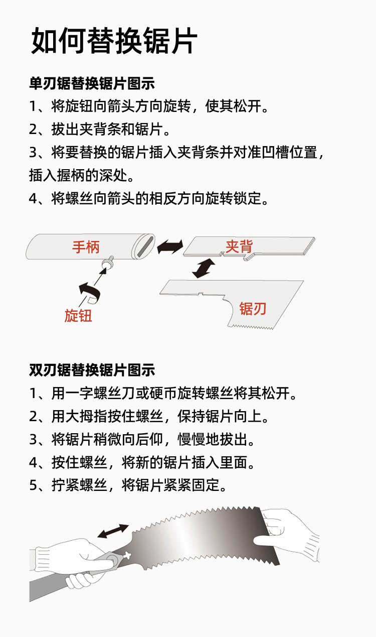 如何替换锯片