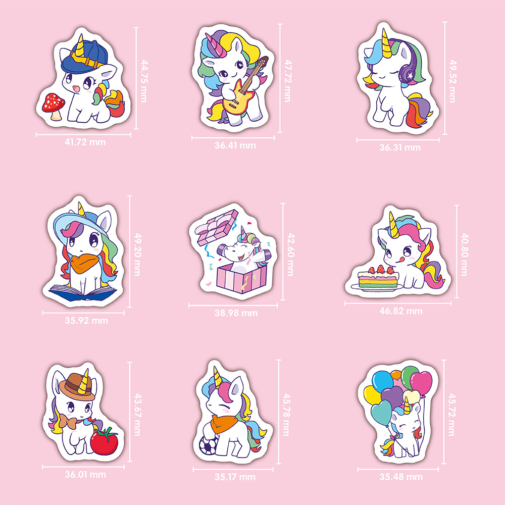 a060卡通独角兽100枚效果图-04